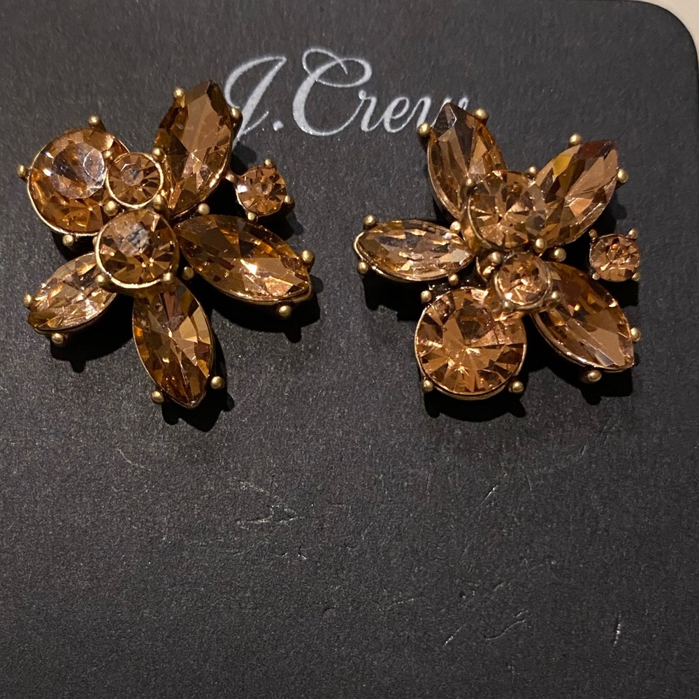 J. Crew Flower Earrings